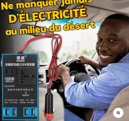 Convertisseur d'Énergie Puissant de Voiture 1500W