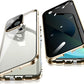 Coque iPhone Double face en Métal Protection Complète 360, Protection de Caméra, Antichoc & Anti-pepping